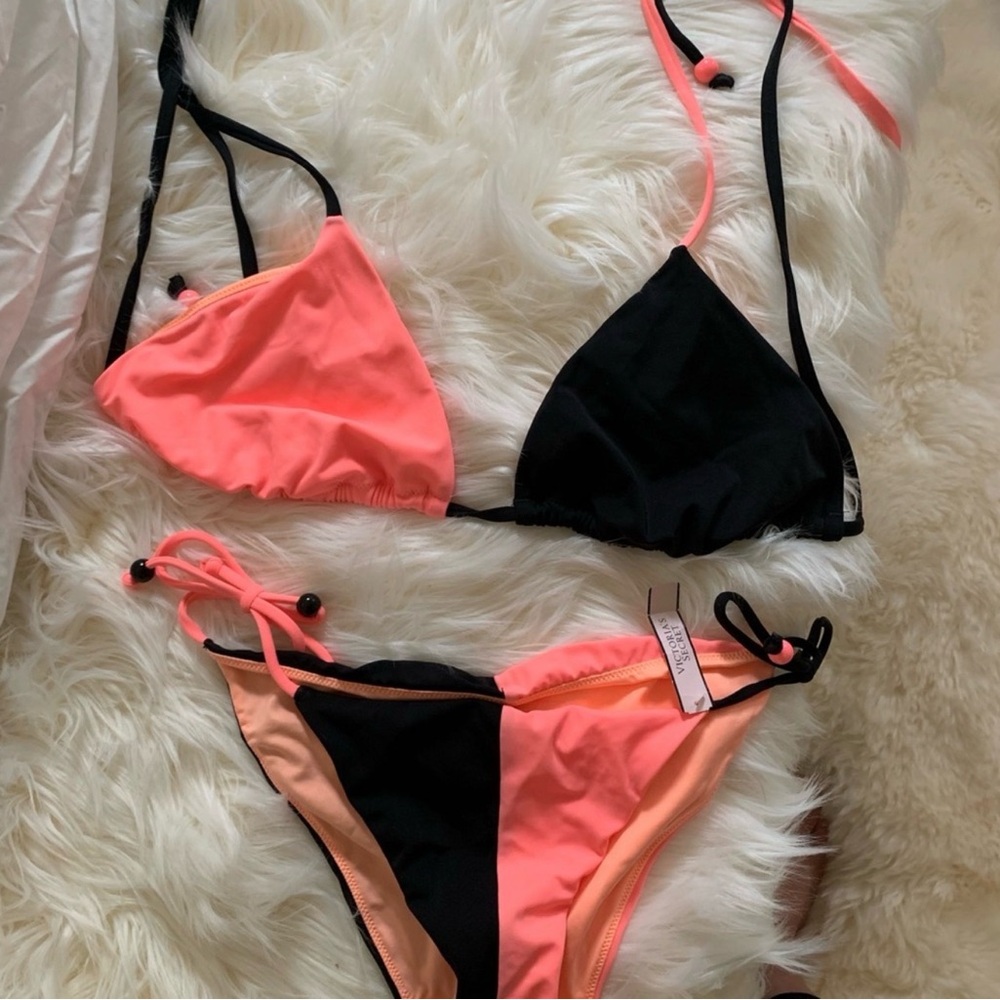 Victoria secret color block bikini